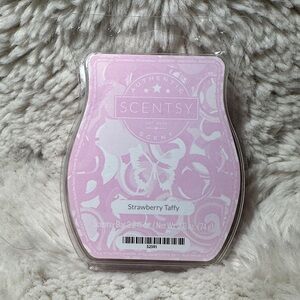 Scentsy Pink Strawberry Taffy Wax Bar